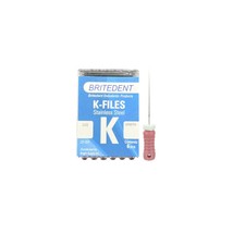 BRITEDENT K-Files 21mm #6 Stainless Steel 6/Pk K2106 - £2.98 GBP