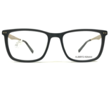 Alberto Romani Eyeglasses Frames AR 9002 MT BK Matte Black Gold Square 5... - $46.53