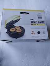 NEW Bella Cucina Mini Donut Maker Red Bake 7 Donuts in Minutes With Reci... - $14.75