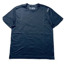 REEBOK Mens Size M Gray Polyester Jersey Short-Sleeve Sport Tee Shirt  - $8.99