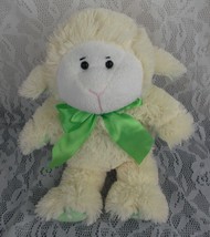 Animal Adventure Lamb Yellow Green Cream Sheep 13&quot; Plush Stuffed Toy Doll 2009  - $15.99