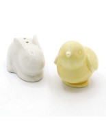 Ceramic Bunny &amp; Chick Salt &amp; Pepper Shakers By Hallmark - €5,89 EUR