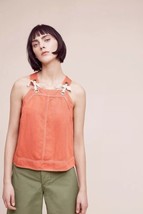 Anthropologie Maeve Tied Swing Top Red Bohemian Size 0 (XS) - £17.27 GBP