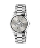 Gucci YA1264126 Silver Dial Stainless Steel Strap Unisex Watch - $793.99