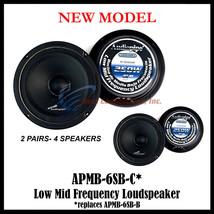 2 Pair Audipipe APMB-6SB-C Sealed Back Car Audio Full Range Loud Speaker... - £137.48 GBP