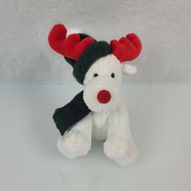 Animal Adventure Stuffed Plush White Red Green Moose Deer 2002 Beanbag X... - £38.01 GBP