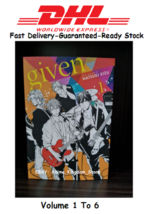 Given Natsuki Kizu Manga English Version Comic FULL SET [ Volume 1 To 6 ] - $114.00