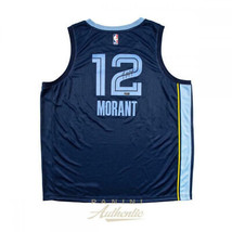 Ja Morant Autographed Memphis Grizzlies Navy Blue Nike Jersey Panini - £681.16 GBP