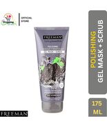 2 IN 1 Freeman 175ml Charcoal Black Sugar Polishing Mask Scrub Vegan Det... - $19.80