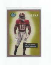 Dallas Turner (Alabama) 2023 Bowman U Chrome 1955 Version Card #55BF-30 - £3.87 GBP