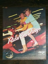 Vintage 1986 Dingo Cowboy Boots Couple on Scooter Full Page Original Ad ... - $6.64