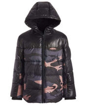 Michael Kors Big Boys Camo-Print Hooded Puffer Jacket - $76.50