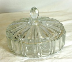Old Cafe Clear Candy Dish Depression Glass Anchor Hocking - £30.92 GBP