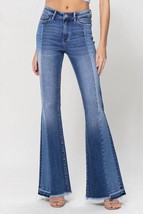 Flying Monkey vivian high rise contrast panel flare jeans in Blue - size 25 - $47.52