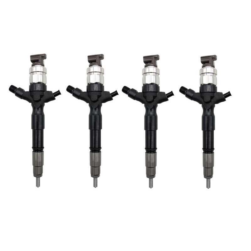 4Pcs 295900-0200 Fuel Injector For Toyota Diesel Engine 1KD-FTV D-4D ...