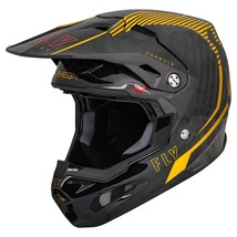 FLY RACING Formula Carbon Tracer Helmet, Gold/Black, Men&#39;s Medium - $699.95