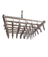49 CLOTHES PIN LAUNDRY DRYING RACK - Amish Handmade Clothes Hanger USA - £75.40 GBP