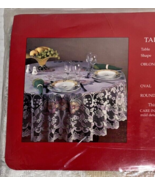 Holiday Time Elegant Holiday Tablecloth Beige 70” Round New - $359.11 MXN