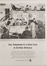 1951 Print Ad Bell Telephone System Civil Defense Air Raid Warning System - $20.68
