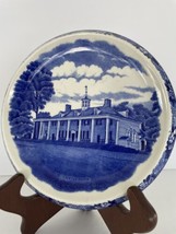 Blue White Staffordshire England Trivet Mt. Vernon Virginia Memorabilia History - $12.73