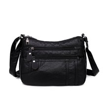 Women&#39;s Soft Leather Casual Shoulder Bags Multi-layer Crossbody Bag High Quality - £19.30 GBP