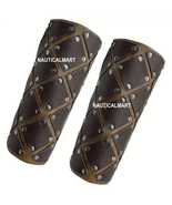 Arm Guards, Mercenary Faux Leather Gauntlet, Vintage Renaissance Knight ... - $1,424.65 MXN