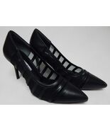 Charles David Vane Sz 7.5 M Women&#39;s Leather Stiletto Heel Pointed Toe Pu... - $71.13 CAD