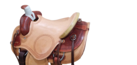 Shwaan Roping Calf Rope Leather Pferdesattel Holz mit Rohhaut überzogen - £436.57 GBP+