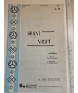 Vintage Christmas Sheet Music-Silent Night-1976 Aberdeen Music-Holiday D... - £6.93 GBP