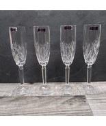 4 (Four) WATERFORD Marquis BROOKSIDE Champagne Flutes Signed German Disc... - £42.45 GBP