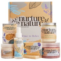 Nurture Nature RELAX CALM Spa Kit Mothers Day Gift Spa Gift Baskets For Women Co - £62.18 GBP