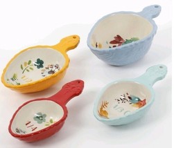 Pioneer Woman ~ Set of Four (4) Stoneware Measuring Cups ~ WILLOW - $552.31 MXN