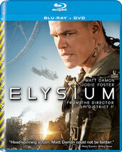 Elysium (Blu-ray + DVD, 2013) Matt Damon, Jodie Foster - $9.79