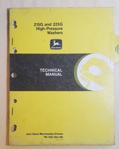 John Deere TM-1383 Technical Manual for Model 215G and 225G Pressure Washers - £13.23 GBP