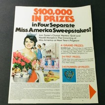VTG Retro 1982 Taster&#39;s Choice Nestle Morsels Miss America Sweepstakes A... - £15.18 GBP