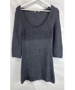 Moth Anthropologie Gray Knit Alpaca Wool Sweater Dress Tunic Bring UR BO... - $44.78 CAD