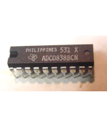1 NOS TI&#39;s ADC0838BCN Quad Channel Single 8 Bit A/D Converter IC 14PinDi... - $60.07 MXN