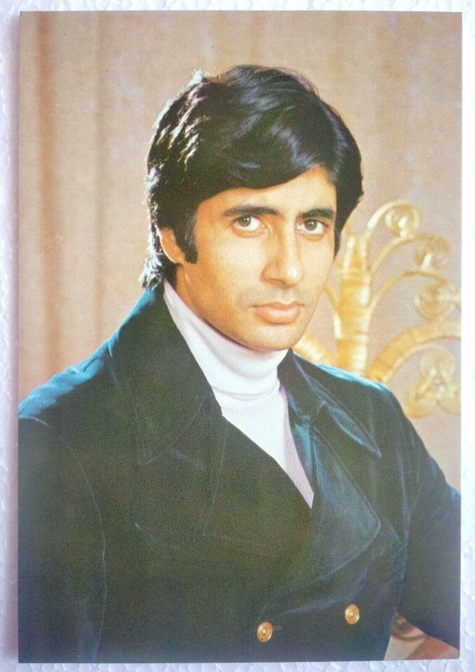 Bollywood Actor Amitabh Bachchan Unposted Post Card Postcard India Star ... - $6.89