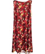 NEW LuLaRoe Medium Cranberry Maroon Floral Slinky Maxi Skirt/Strapless D... - $789.10 MXN