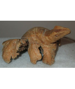 Sea Turtle ~  Hand Carved Parasitic Mushroom Wood Sculpture - £25.52 GBP
