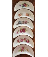 Vintage ~ Six (6) CMI Inc. ~ Chadwick ~ Japan ~ Half Moon ~ Floral Desig... - €43,27 EUR