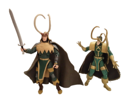 Loki Figurines Marvel Toy Biz 1997 Avengers Reborn &amp; Long Horns Onslaught Series - £14.53 GBP