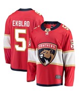 Men's Aaron Ekblad #5 Player Jersey Sewn on Florida Panthers 2018 Red New - £63.92 GBP
