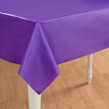 Creative Expressions Plastic Tablecover 54&quot; x 108&quot;-Purple - £26.42 GBP