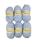 (6) Red Heart Hunny Yarn BLUE BOY 3832 1.76 oz 80 yd Each Bulky Nylon Po... - £19.33 GBP