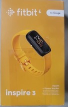 FITBIT INSPIRE 3 Health Fitness Tracker - Orange Morning Glow Band Open Box - £58.37 GBP
