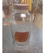 Vtg Butter Nut Coffee Glass Jar Paper Label Metal Lid 9&quot; - €42,97 EUR