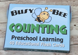 Counting - Busy Bee Preschool Learning - 40 Educational Flash Cards UNCUT PRINT - £7.14 GBP