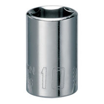 CRAFTSMAN Shallow Socket, Metric, 1/4-Inch Drive, 10mm, 6-Point (CMMT43508) - $7.95