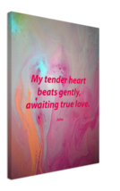 My Tender Heart by John - 18 x 24&quot; Quality Stretched Canvas Evocative Art Print - £67.94 GBP